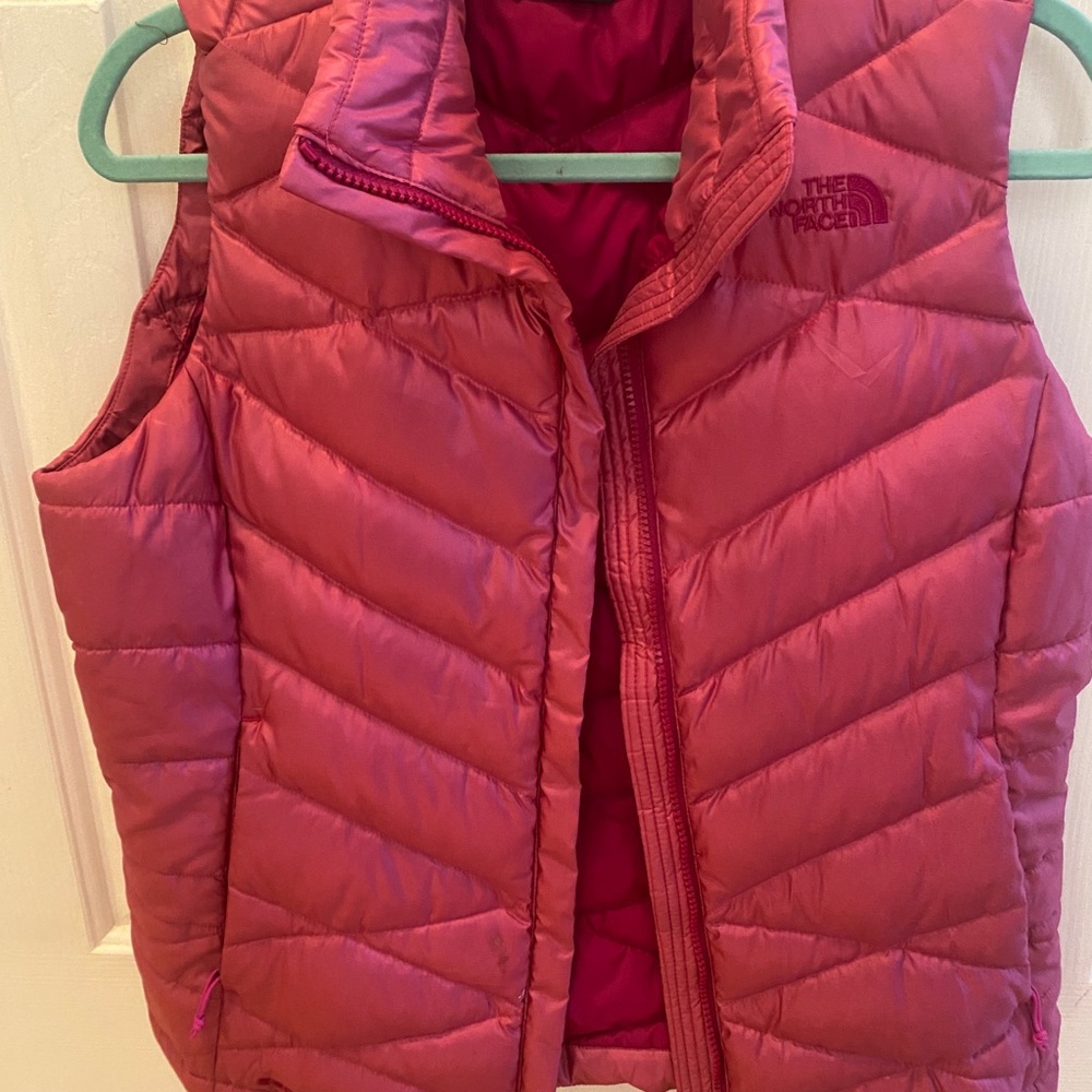 Pink North Face Puffer Vest